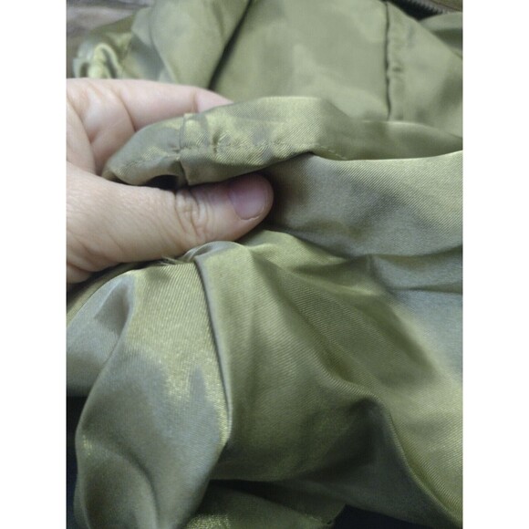 Vintage Urban Equipment Green Military Style Bomber Aviator Jacket W Hood Sz L - Picture 13 of 16